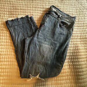 Old Navy Boyfriend Jeans Women’s Size 18 Dark Indigo Relaxed Fit